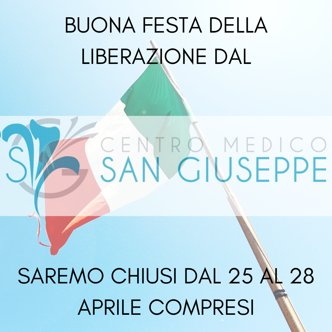 CHIUSI PER PONTE DAL 25 AL 28 APRILE 2024 CHIUSI PER PONTE DAL 25 AL 28 APRILE 2024
