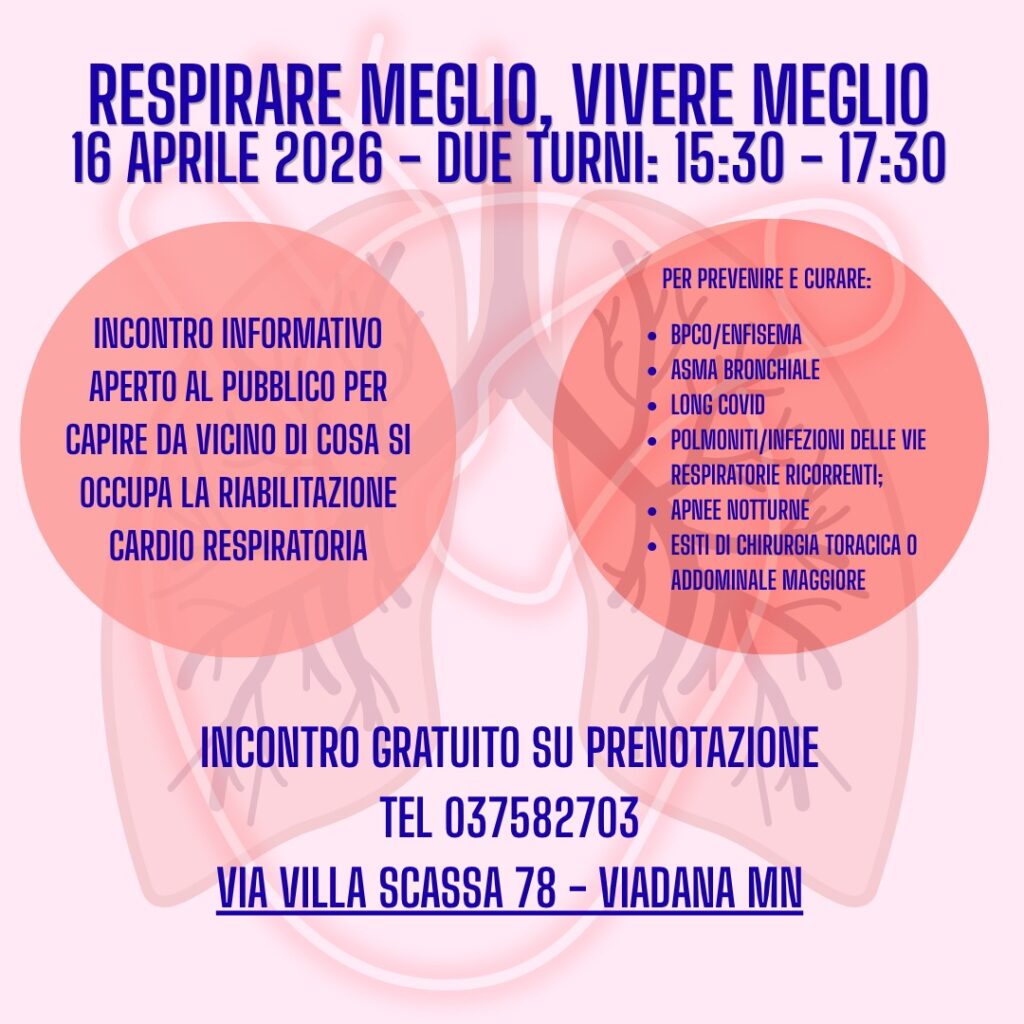 RESPIRARE MEGLIO, VIVERE MEGLIO 16 APRILE 2026